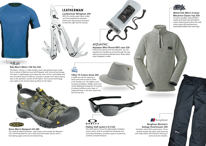 Cotswold Outdoor page from promo magazine The Wooden Spoon Press